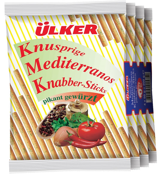 ÜLKER MEDITERRANOS KNABER STICKS 4 x 50G (18er Pack)