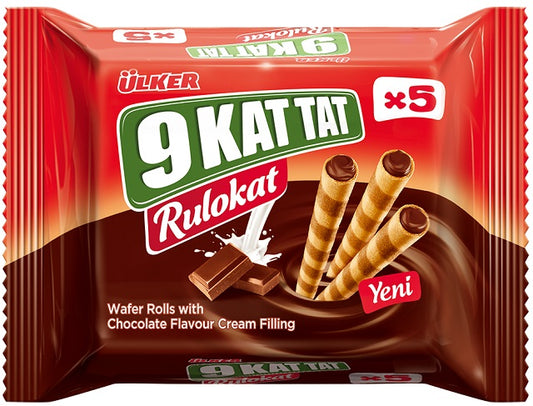 ÜLKER RULOKAT WAFFERRÖLCHEN SCHOKO   5 x 30G (24er Pack)