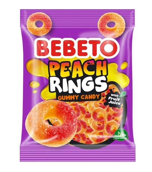 Bebeto Peach Ring 80g (12er Pack)