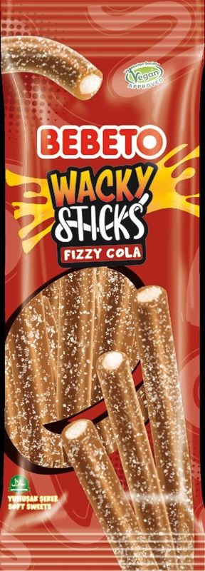 Bebeto Wacky Stick Crazy Cola 180g (24er Pack)