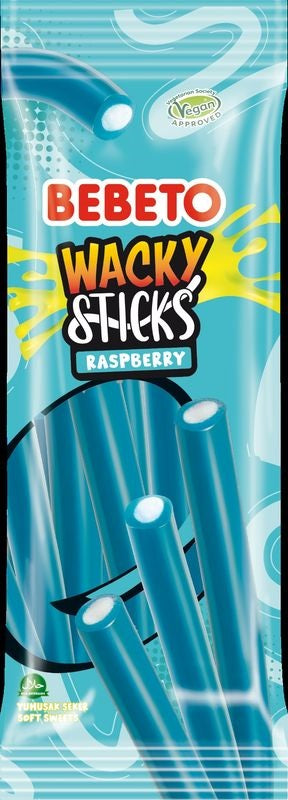 Bebeto Wacky Stick Cool Raspberry 180g (24er Pack)