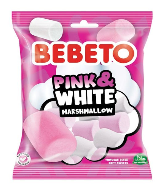 Bebeto Marshmallow Pink & White 250g (24er Pack)