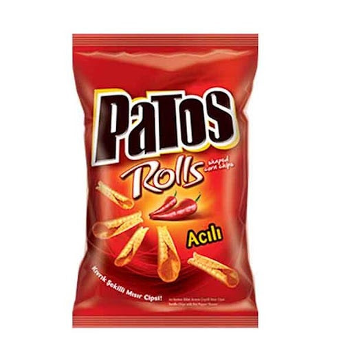 CHIPS PATOS HOT ROLLS 120G (24er Pack)