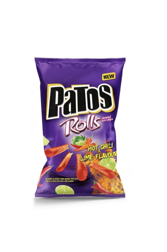 CHIPS PATOS HOT CHILI & LIME ROLLS 61G (30er Pack)