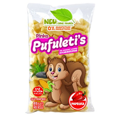 PINKO PUFULETI PAPRIKA 85 GR (18er Pack)