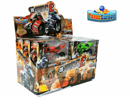 YAVUZ EUROPE MOTORCYCLE CANDY TOY (12er Pack)